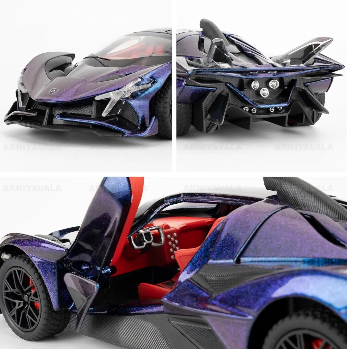 Apollo EVO Alloy Car Model Pull Back Function with Realistic Sound & Bright LED Lights Perfect Toy Die-Cast for Kids & Collectors