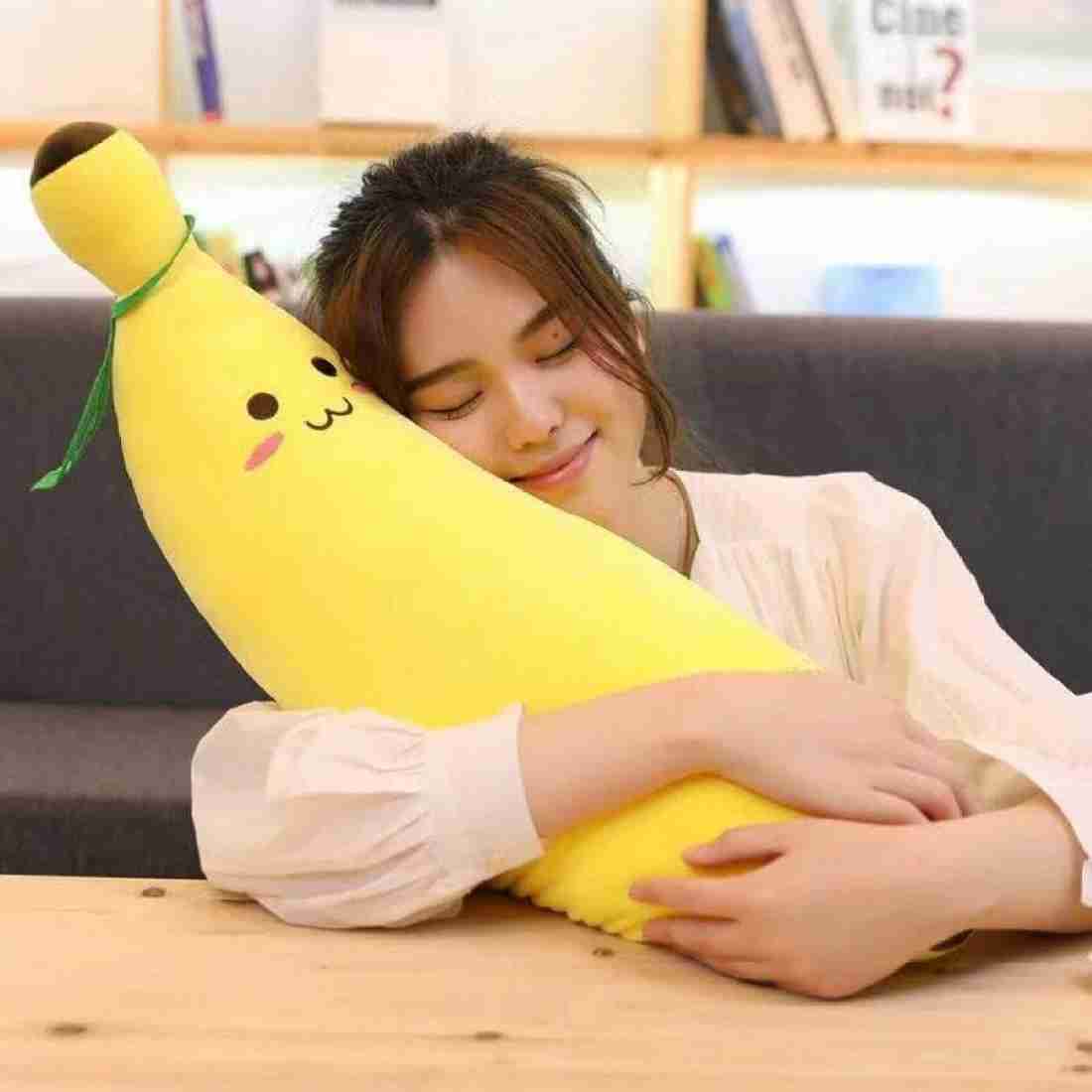 Super soft Banana plush fruit sleeping Pillow premium quality soft toy for kids.
