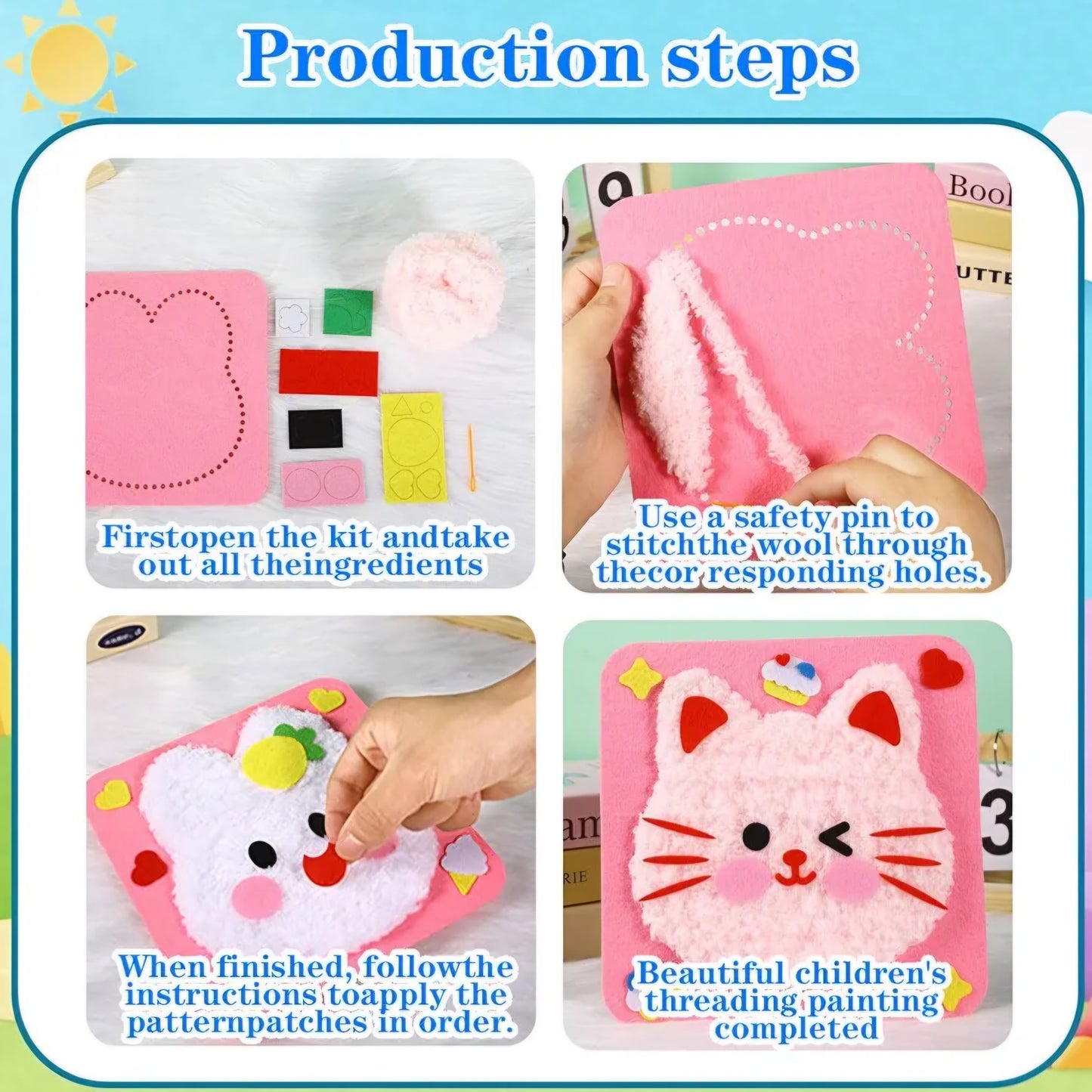 Needle work Draw diy art kit set for kids