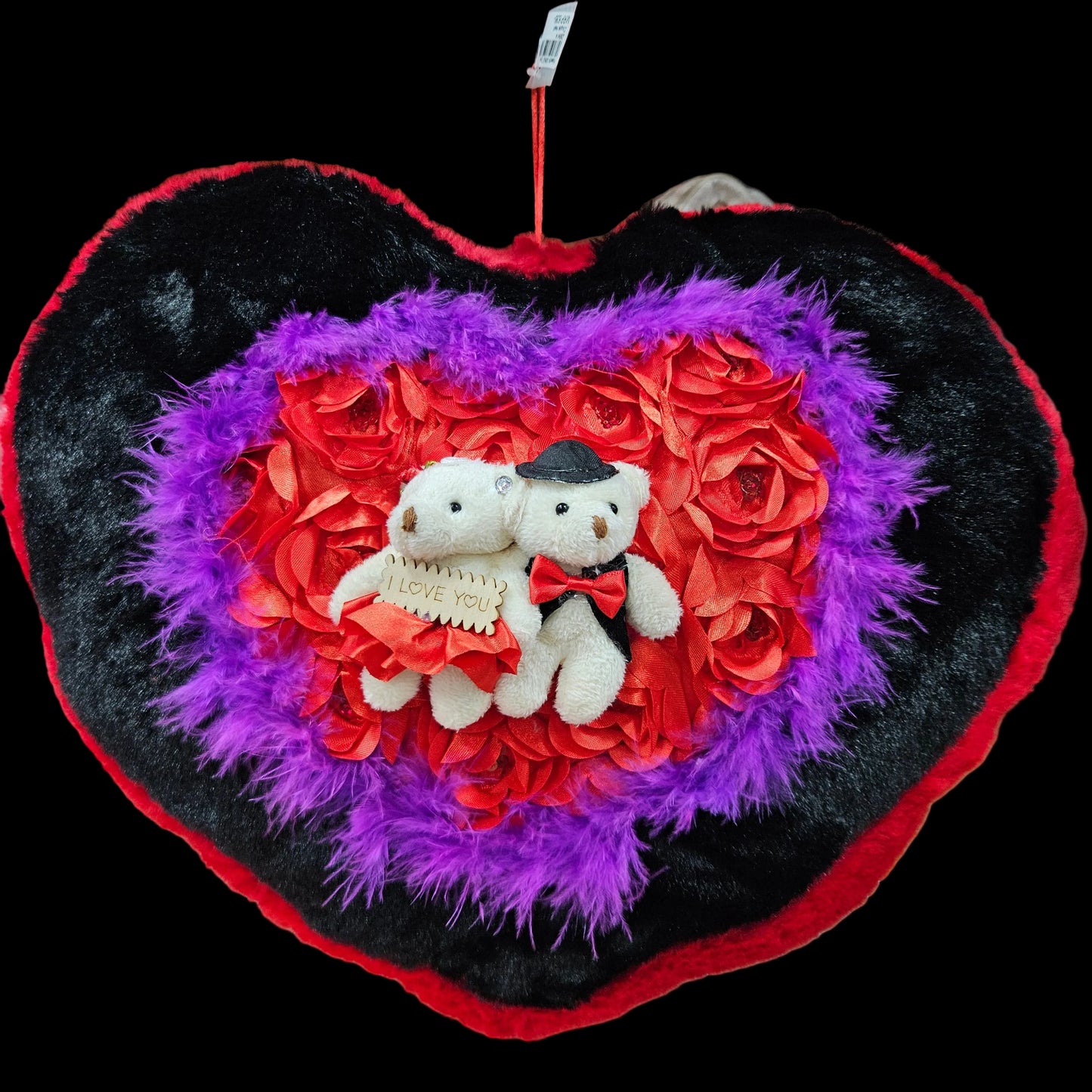 Valentine Gift - Heart Shape Cushion Pillow with love Couple Valentine's Day Love Pillow