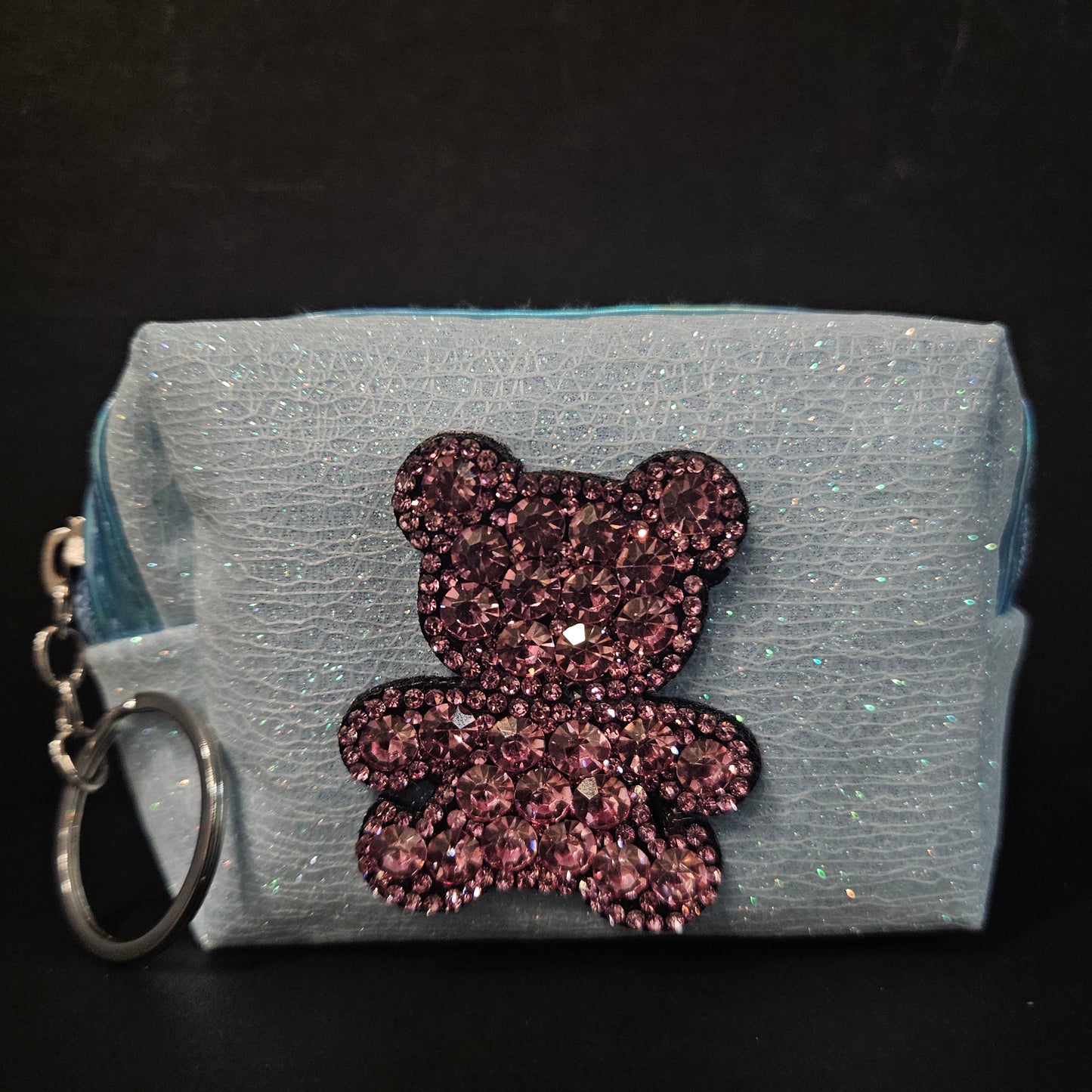 Women's Adorable Small purse Coin Purse Money zip Designer with glitter Finishing