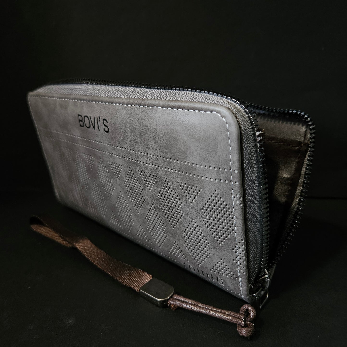 Bovis Leather Thin Slim Wallets for Women with Zipper