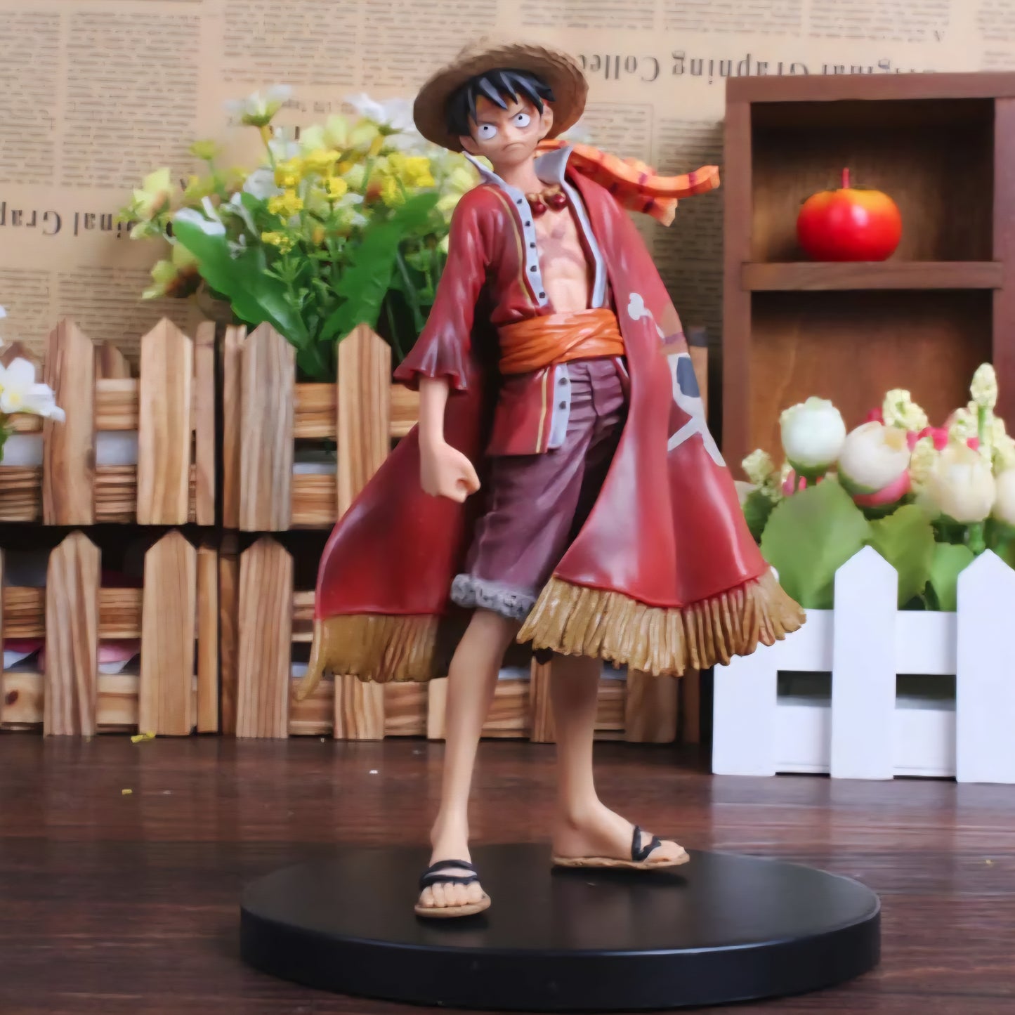 Anime One Piece Monkey D Luffy The Ultimate King Ver. Red Cloak Action Figure OP Luffy Collectible Model Toy