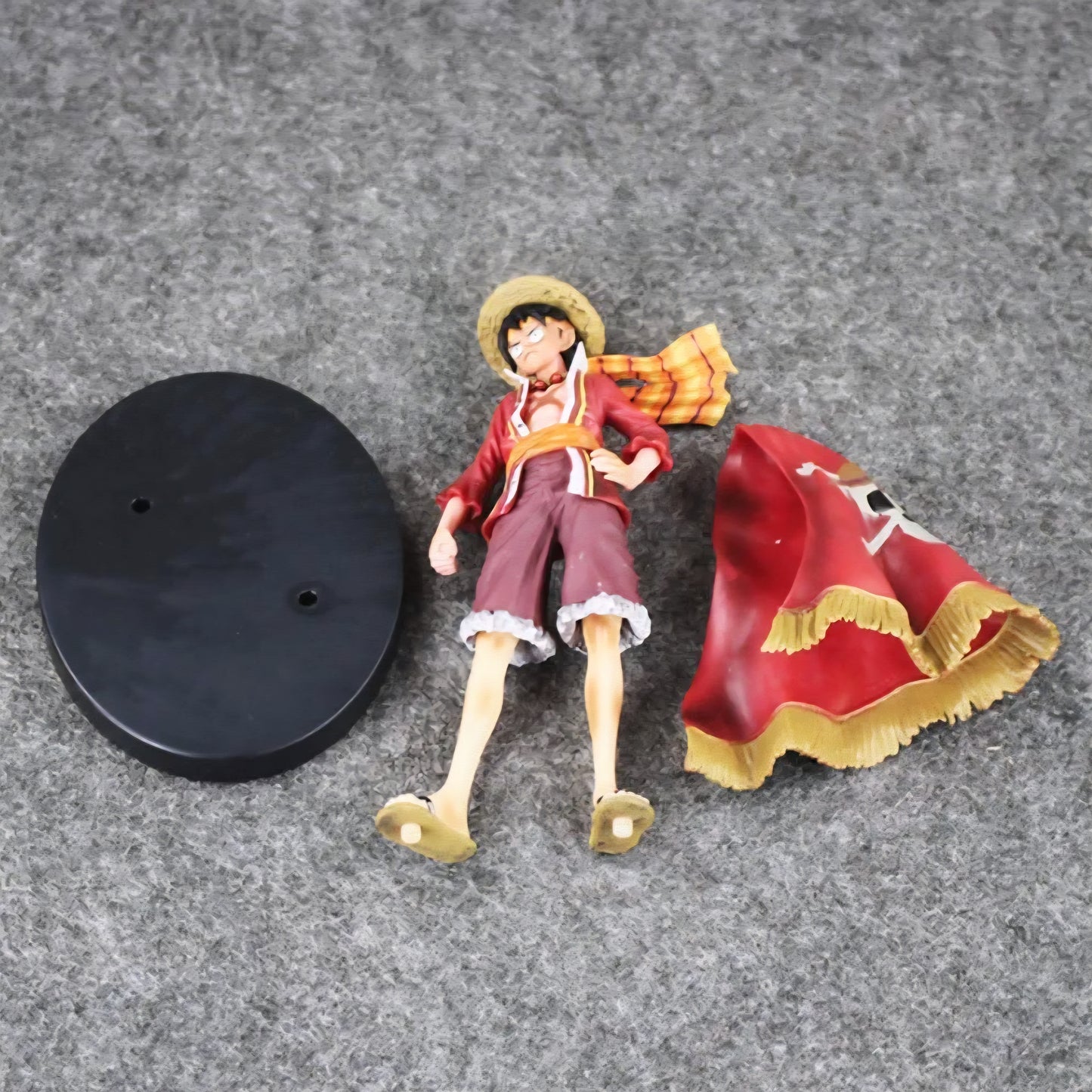 Anime One Piece Monkey D Luffy The Ultimate King Ver. Red Cloak Action Figure OP Luffy Collectible Model Toy