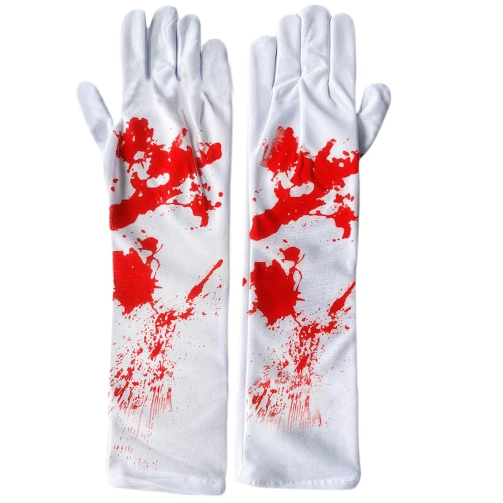 Bloody Full Finger Gloves For Halloween