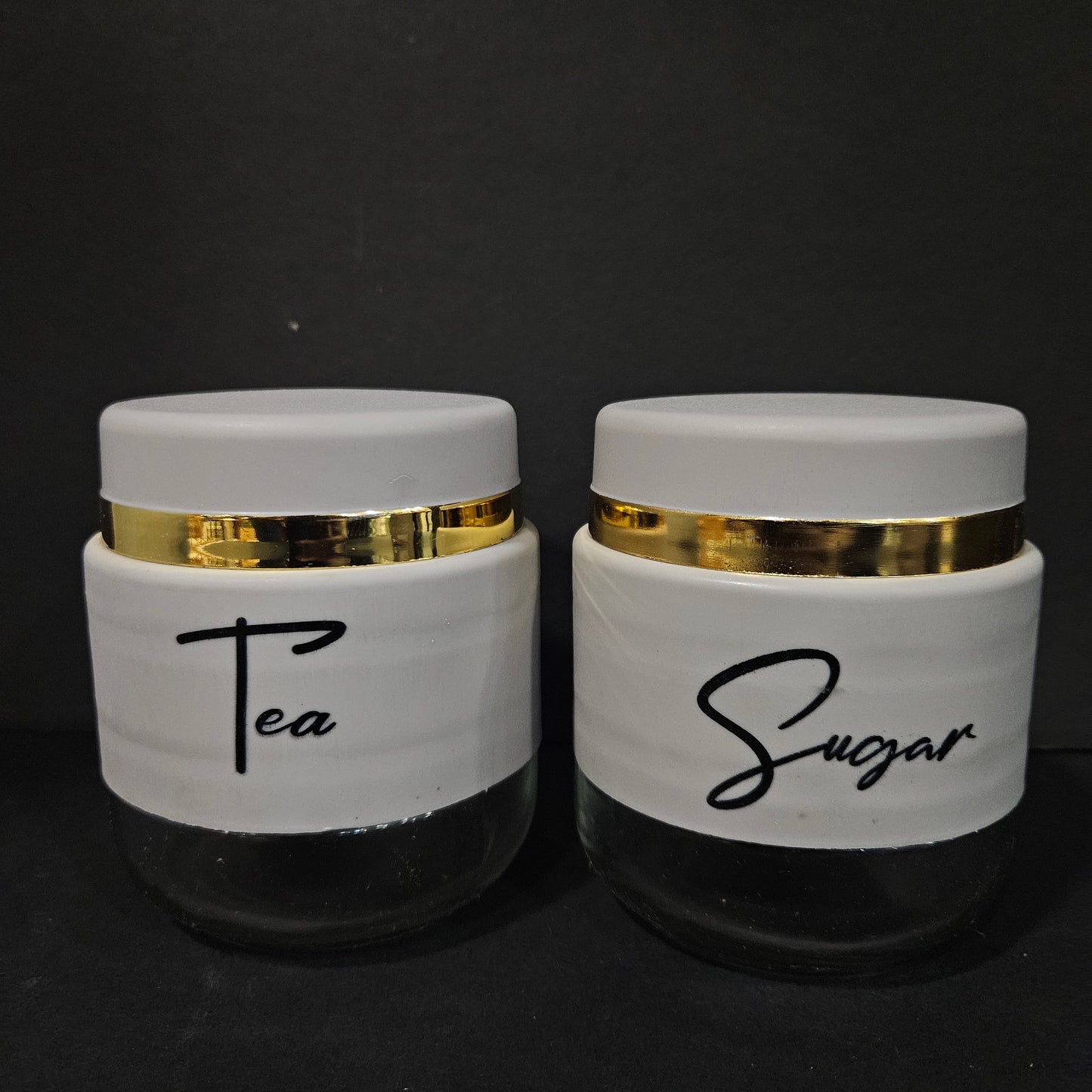 Canister 2 pieces glass storage jar set perfect for Return gifting purpose