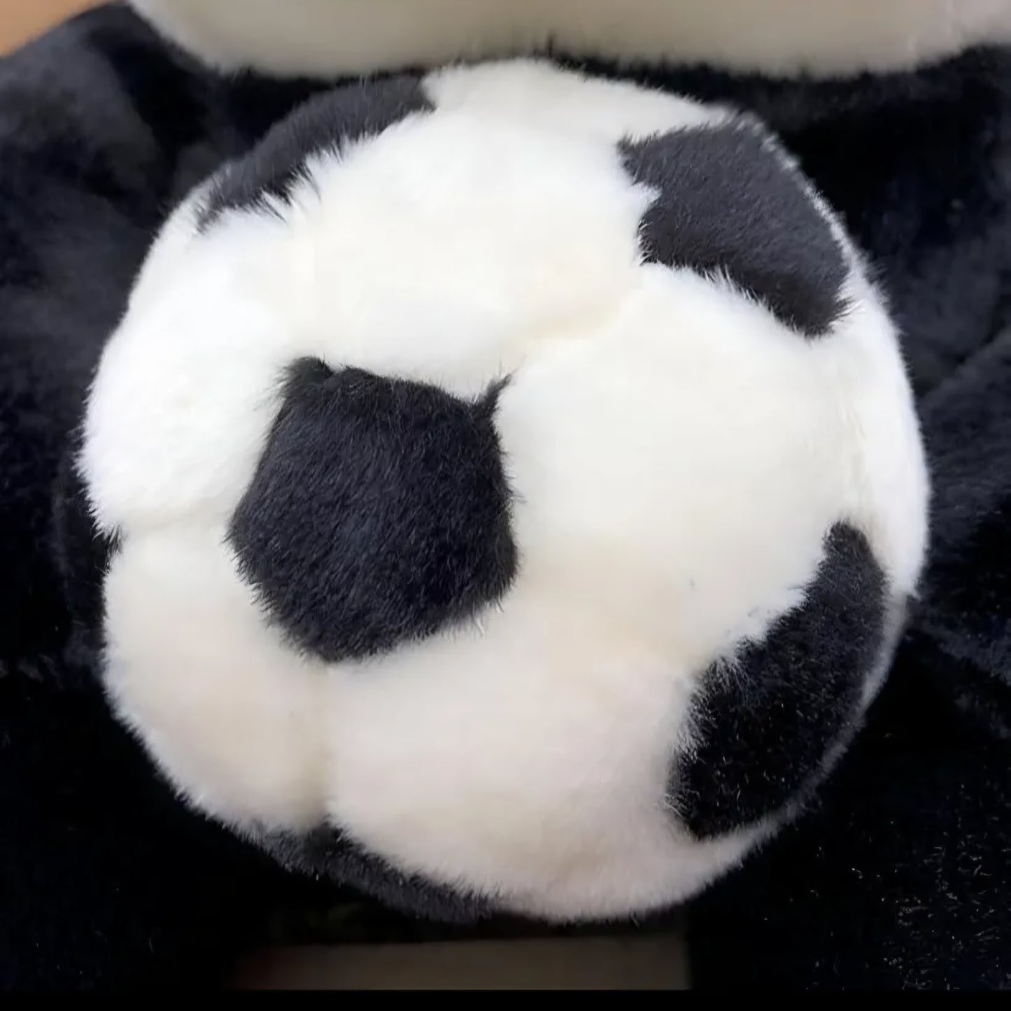Panda Soft Toy with Attached Soft Ball panda with football