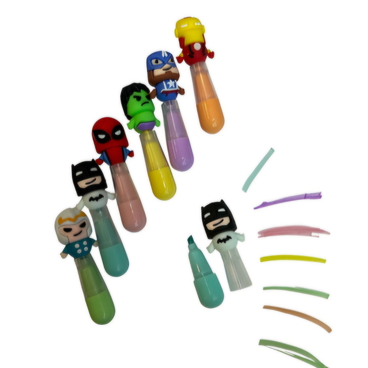 Marvel Avengers themed highlighters 6pcs set
