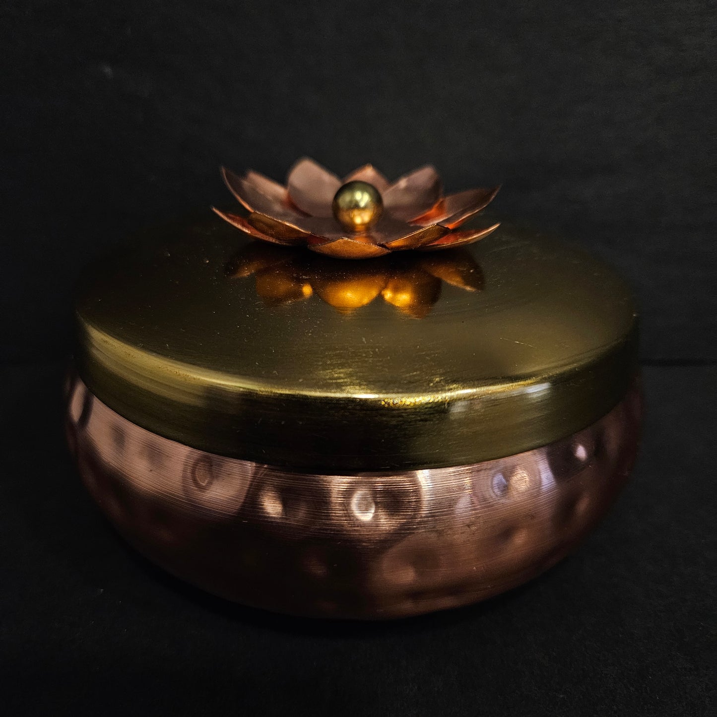 Copper Plating Dry Fruit Container Decorative Serving Bowl