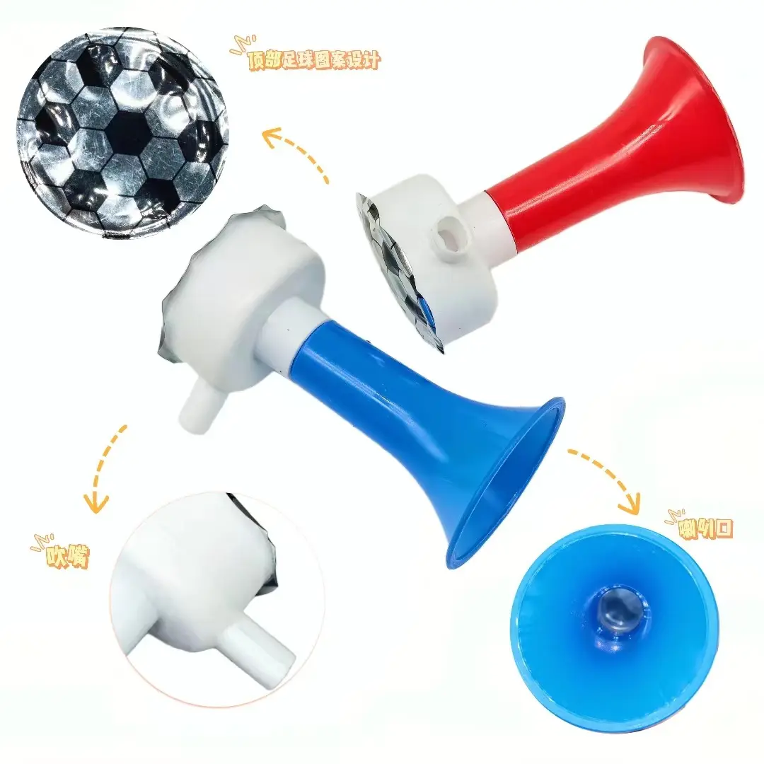Small Whistle Soccer Toys Horn Cheering Kids key chain Toys Plastic Trumpet for kids return gifting
