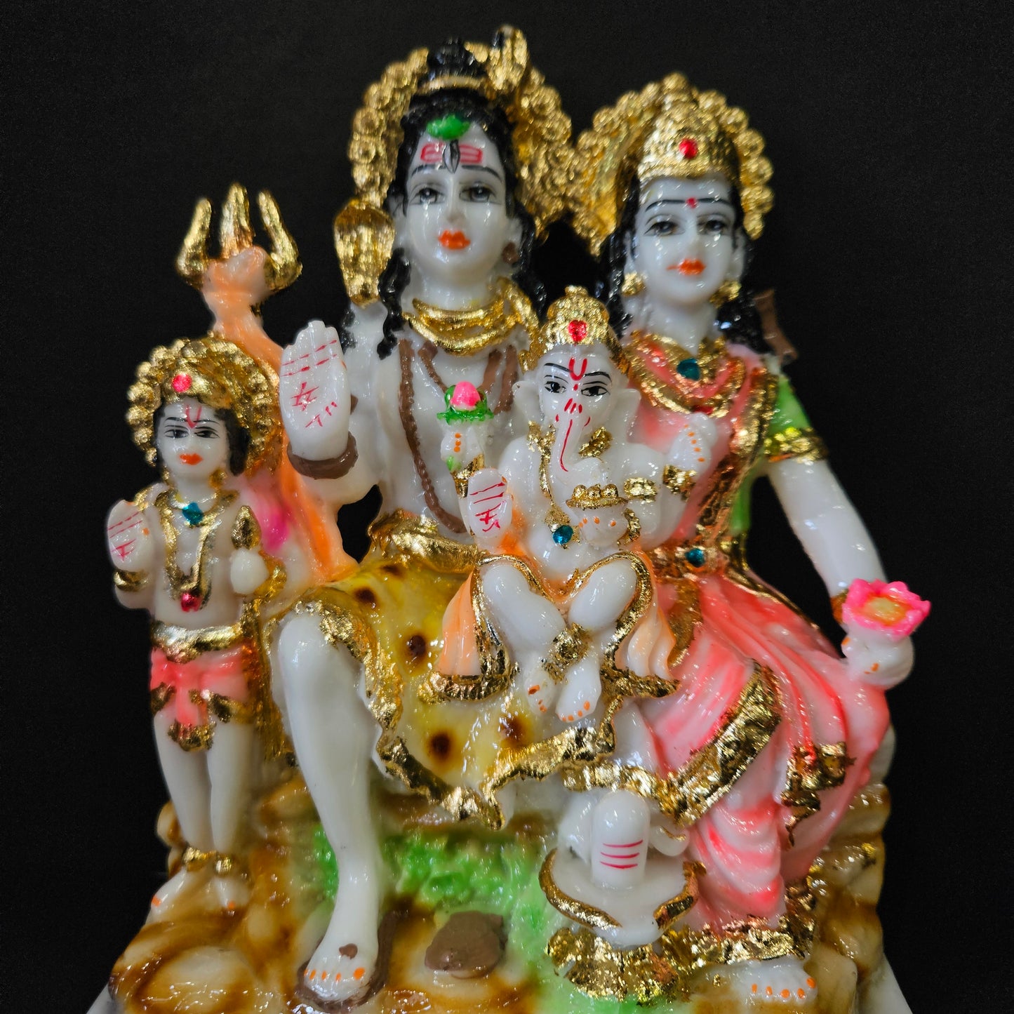 God & godess Statues Sitting on Singhasan Handcrafted Idols Handpainted lord's idols Home First Special Housewarming Gifts Sculpture