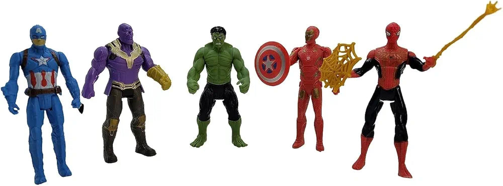 Avenger Set Toys for Kids Marvel Superheroes Action Figure Toys Collection for Kids Superhero Figurines Birthday Gift for Boys Avenger Set Toy Kids Toys Age 3 years above