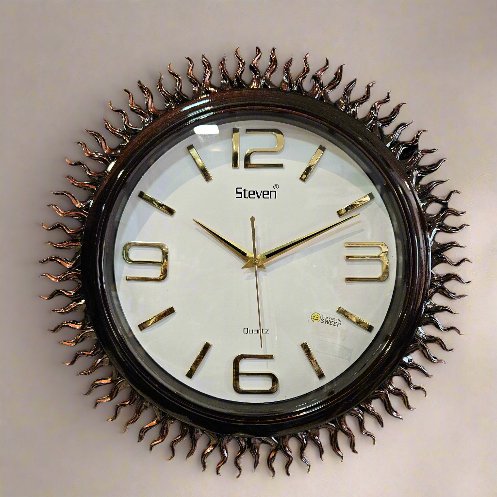 Analog in sun look Wall Clock for Bedroom, Hall, Drawing Room and Home