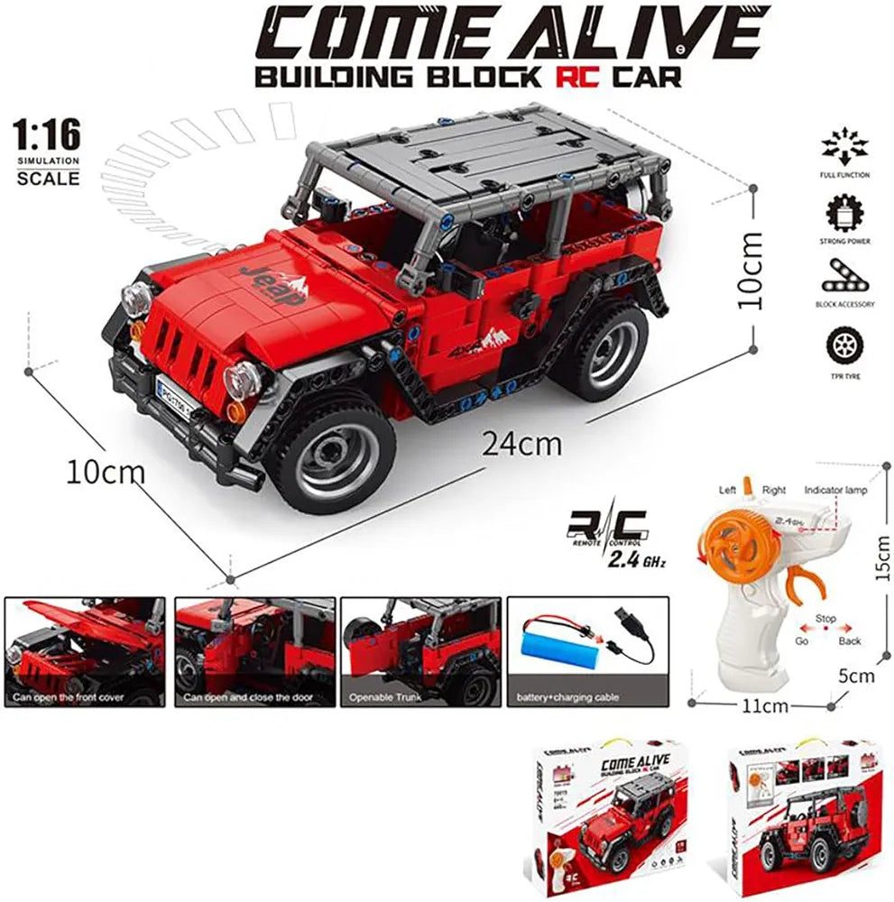 Come Alive Building blocks DIY RC Car