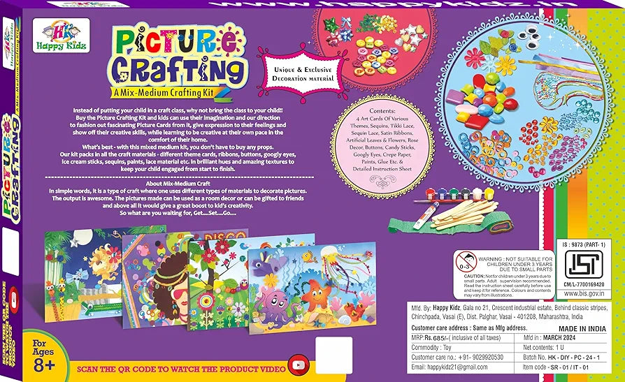 Picture Crafting a mix medium Crafting kit for 8 years above age group