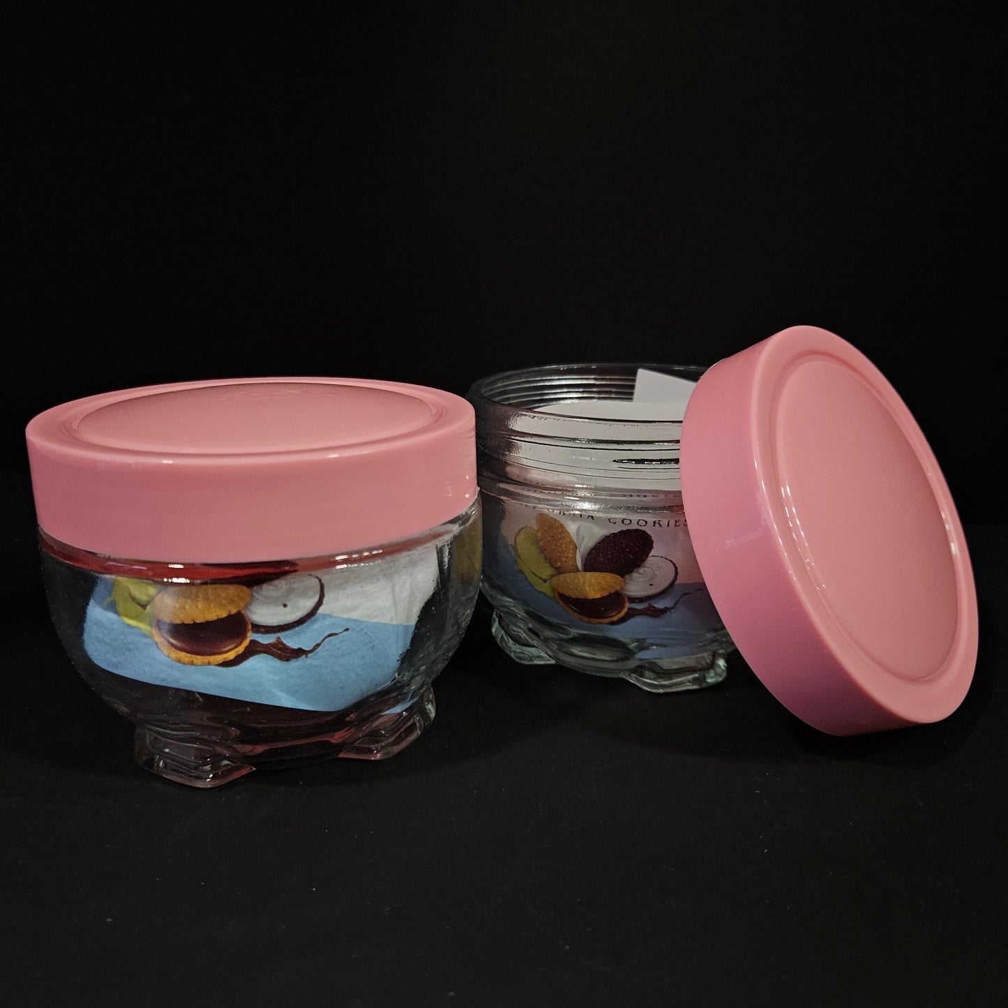 Luna 2 pieces set glass storage jars perfect for Return gifting purpose