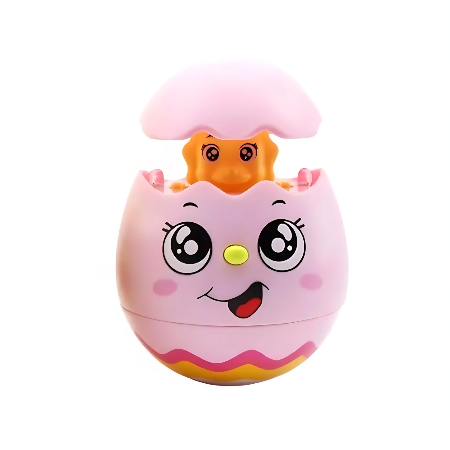 Roly Poly Egg Music Tumbler/Wobbling Bell Visual Development Light & Sound Toy/Tumbler Doll Toy