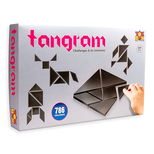 Tangram Puzzle 7 Pieces and 786 Patterns Educational Jigsaw Puzzle Game of Shapes for Mind Development of Kids