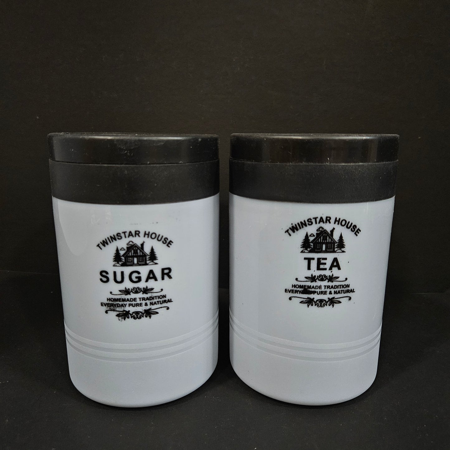 Twin Star a luxury kitchen tea-Sugar containers your daily pick me up with freshness premium quality storage containers