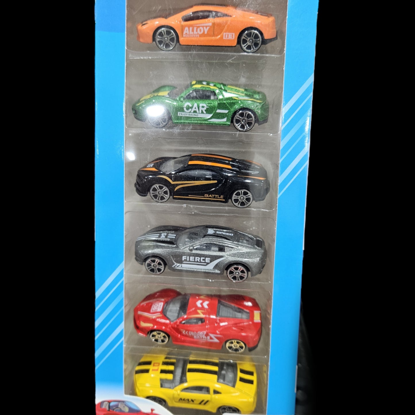6-Car Pack of Metal cars, Gift For Collectors & Kids Ages 3 Yrs & Up-Color & Design