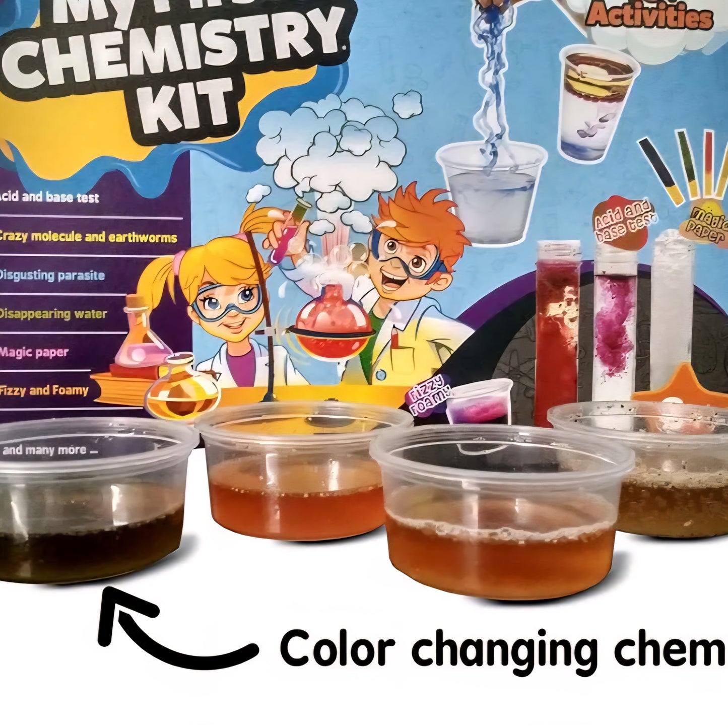 Activity Chemistry kit for Kids. Setup Your own Chemistry lab and Perform Fun Experiments with Test Tubes. for Kids Above 8 Years | Made in India