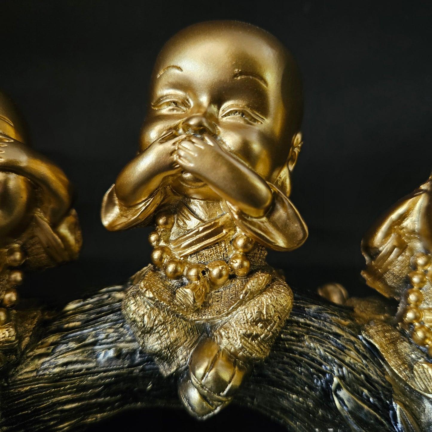 Laughing Baby Monk Buddha a Home decor Item for Gifting Decorative Showpiece for Office Living Room Table
