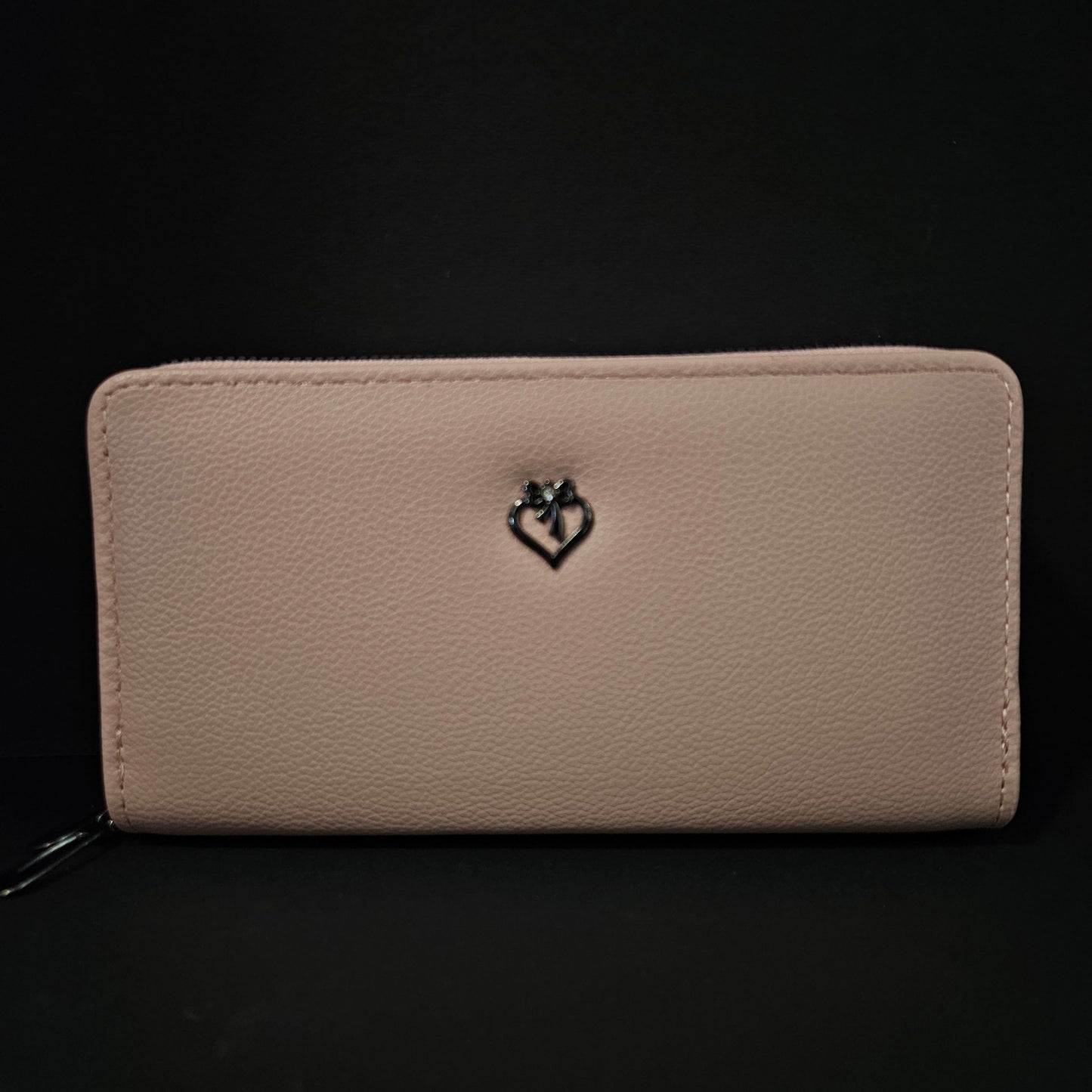 Leather Thin Slim Wallets for Women Wallet for Women with Double Zipper