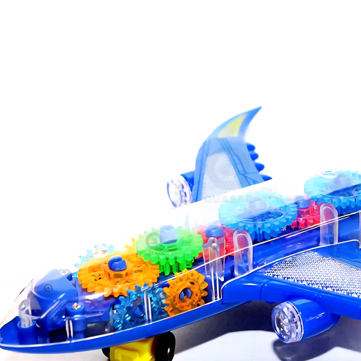 Electric Transparent Universal Gear Plane Flash Light Musical Toy Little Kids Non Toxic Fun Enjoyment Holidays Playing Best Gift Your Children