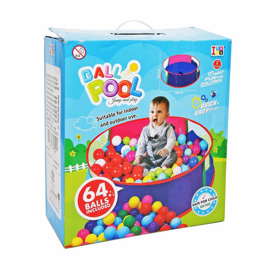 Itoys Ball Pool jump & play With 64 Balls included Round Tent