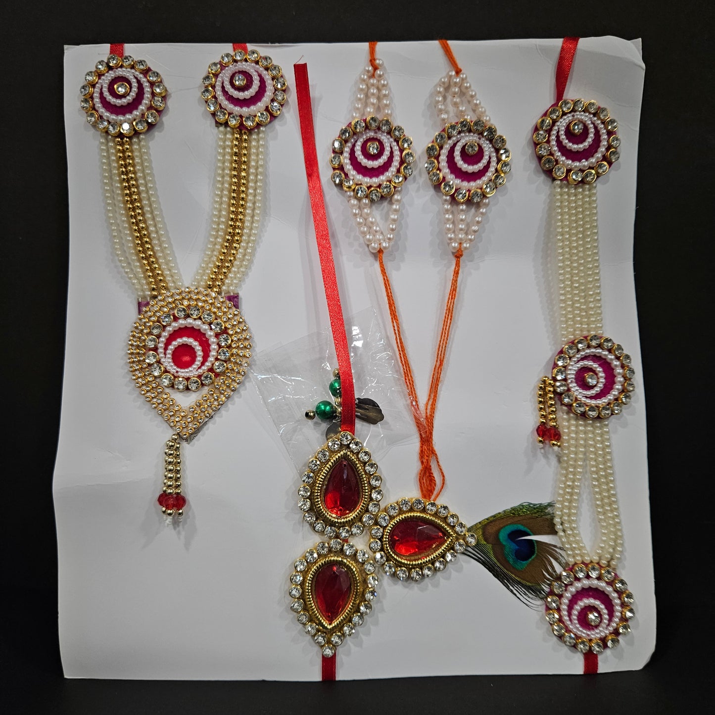 Lord Krishna Janmashtami jewellery set for kids