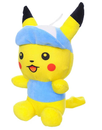 Super soft plush cute Pikachu with cap soft toy.