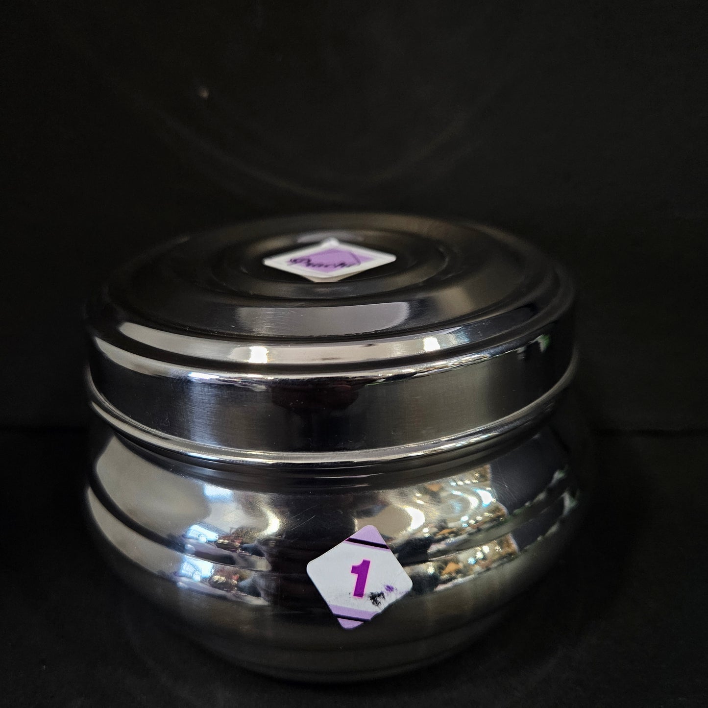 Stainless Steel Dabba Slim and Sleek small size Canister Storage Container