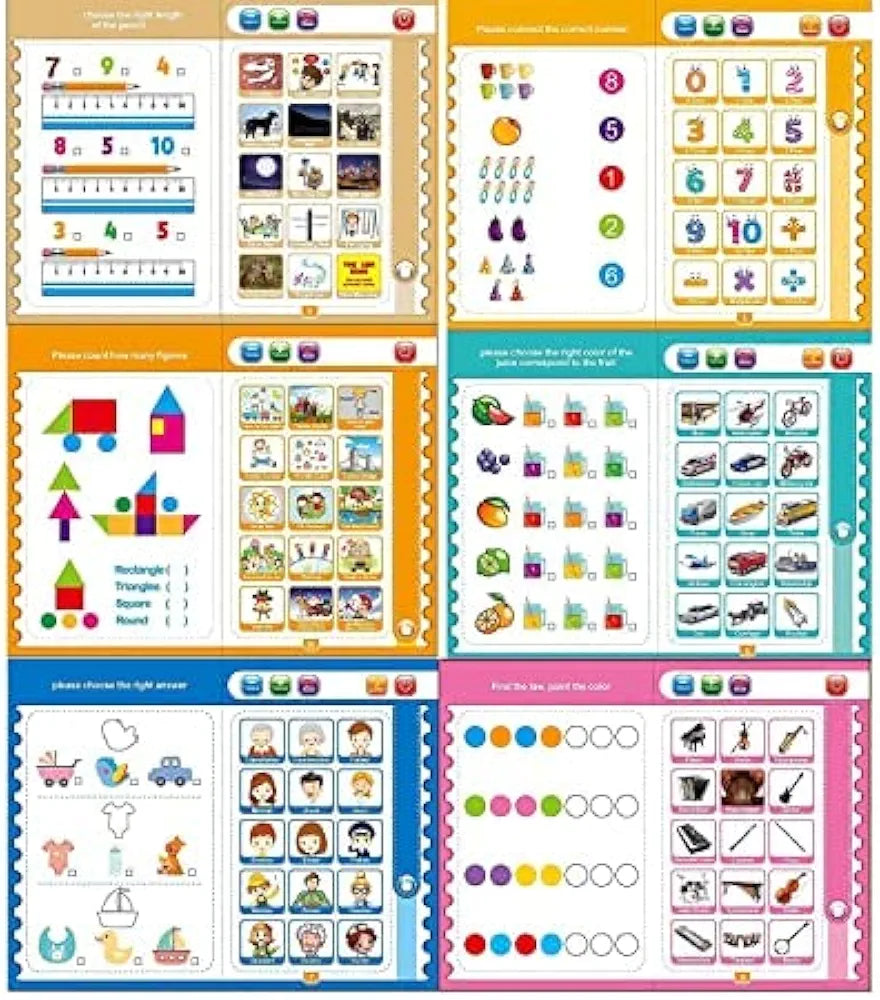 Study Book Intellectual Learning" is an educational toy designed for children ages 3 and up. It focuses on phonetic learning and includes a variety of topics to engage young learners.