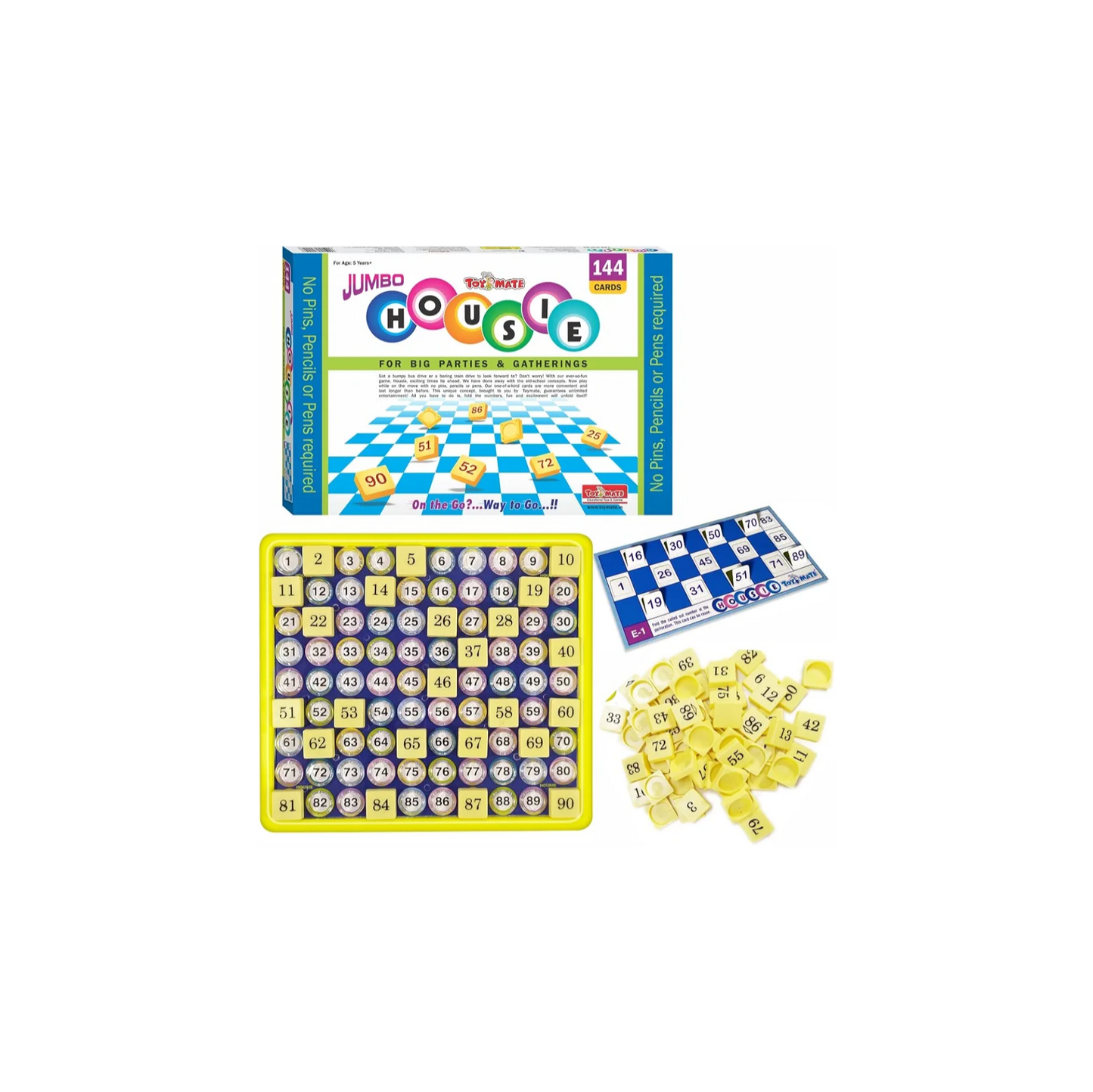 Ajanta games bumper fix-o housie with 144 Reusable cards the fun time game