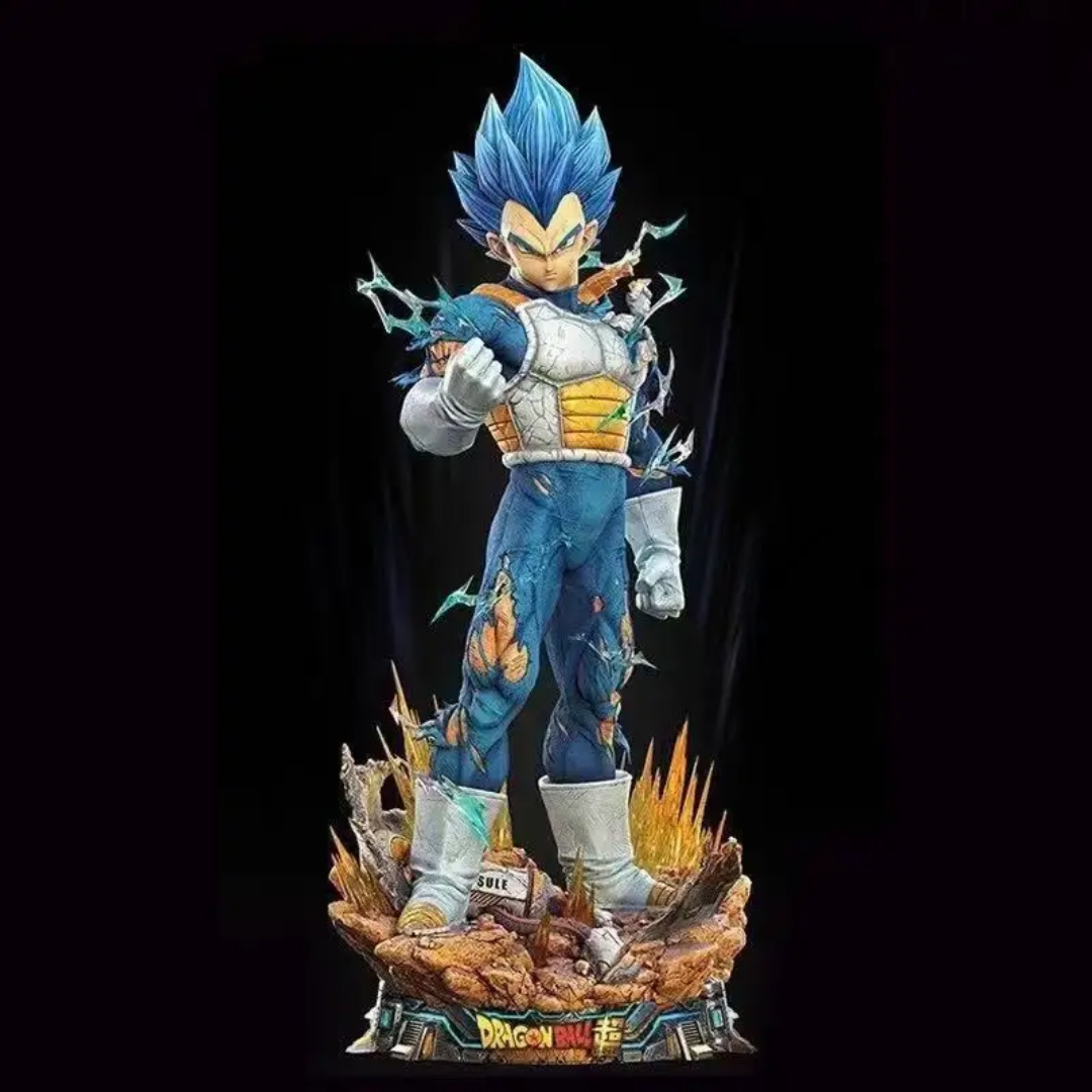 Dragon Ball GoKu Super Saiyan Vegeta Three Head Carving Hand Do Large Animation Statue Model Display Gift
