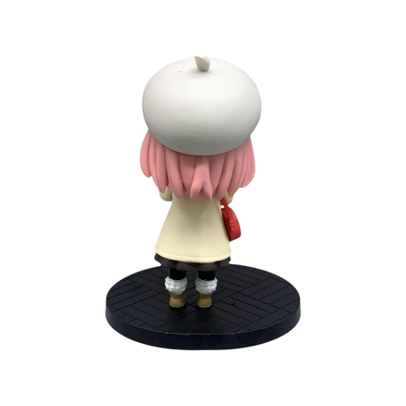 Anya Forger White Winter Dress with Round Sling Bag Action Figure Premium Spy X Family Anya Anime Figure for Home, Desk, and Table Decor | Gift for Friends, Family and Anime Fans