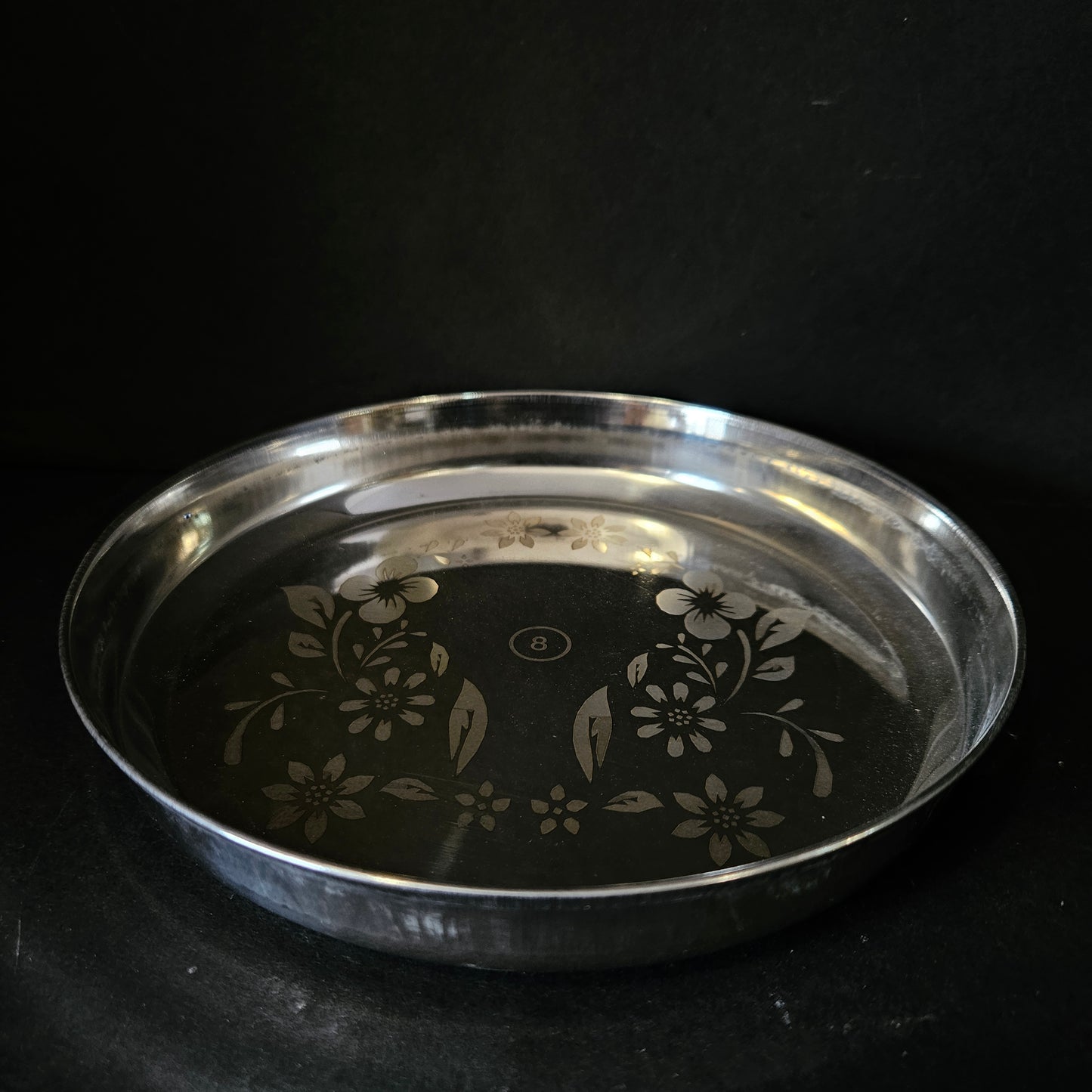 Steel High Quality Flowral design everyday best for home Solid steel,Round Plate
