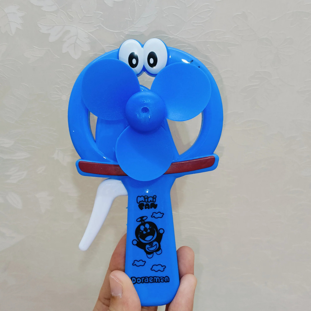 The Doraemon mini hand fan is a compact and portable solution for staying cool on-the-go