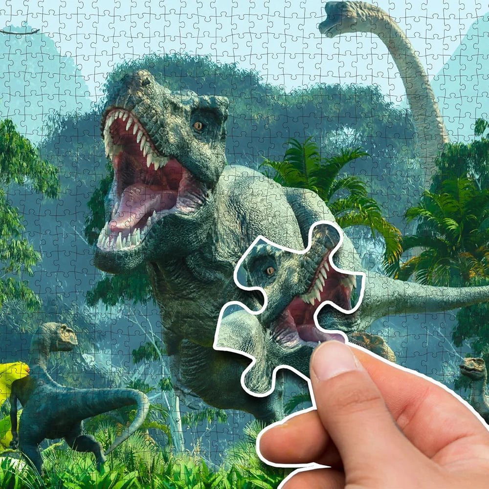 Dinosaurs Puzzle Box – 1000 Piece Jigsaw Puzzle | Prehistoric Adventure Brain Game | Educational Gift for Kids and Dinosaur Lovers