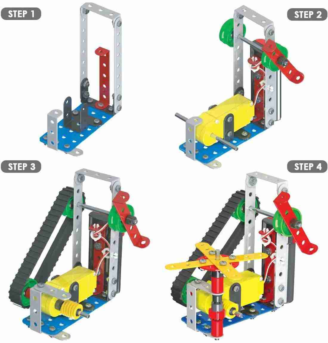 Mechanix engineering system for Creative kids with 8 Models 166 pieces for 8 years to 99 year old