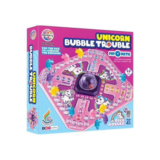 Ratnas
Unicorn Bubble Trouble Pop O Matic Dice Roller Ludo Party & Fun Board Game