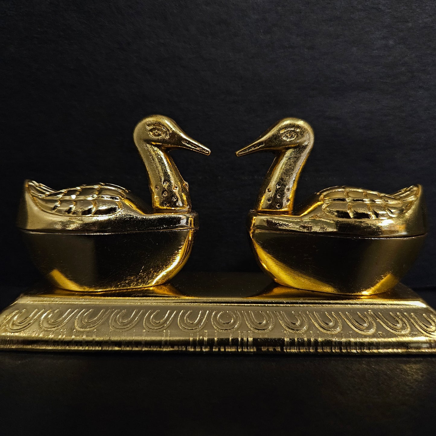 Metal Duck Design Kumkum and Haldi Box for Return gift purpose