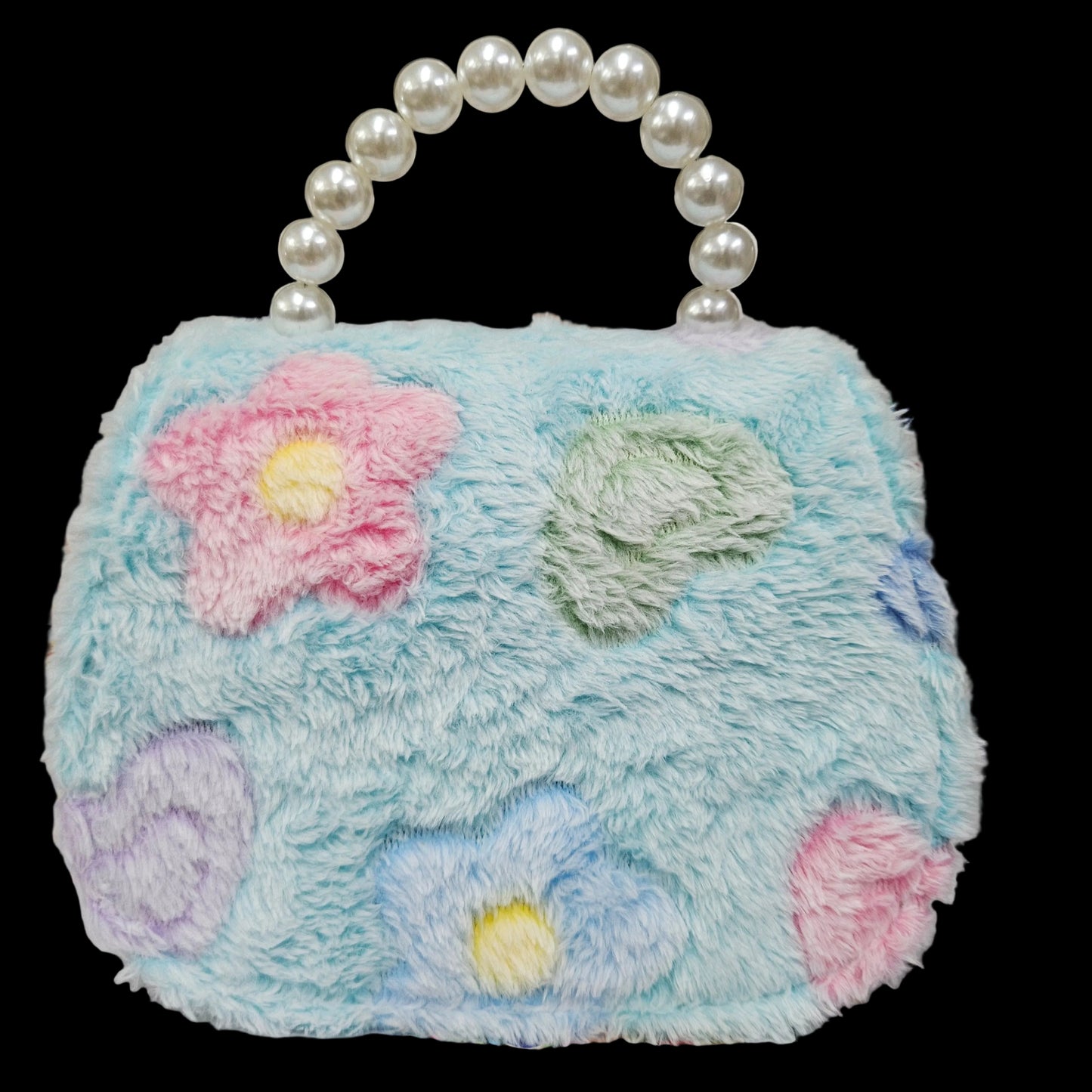Premium fur Hearts designer sling bag with magnetic lock bag for kids
