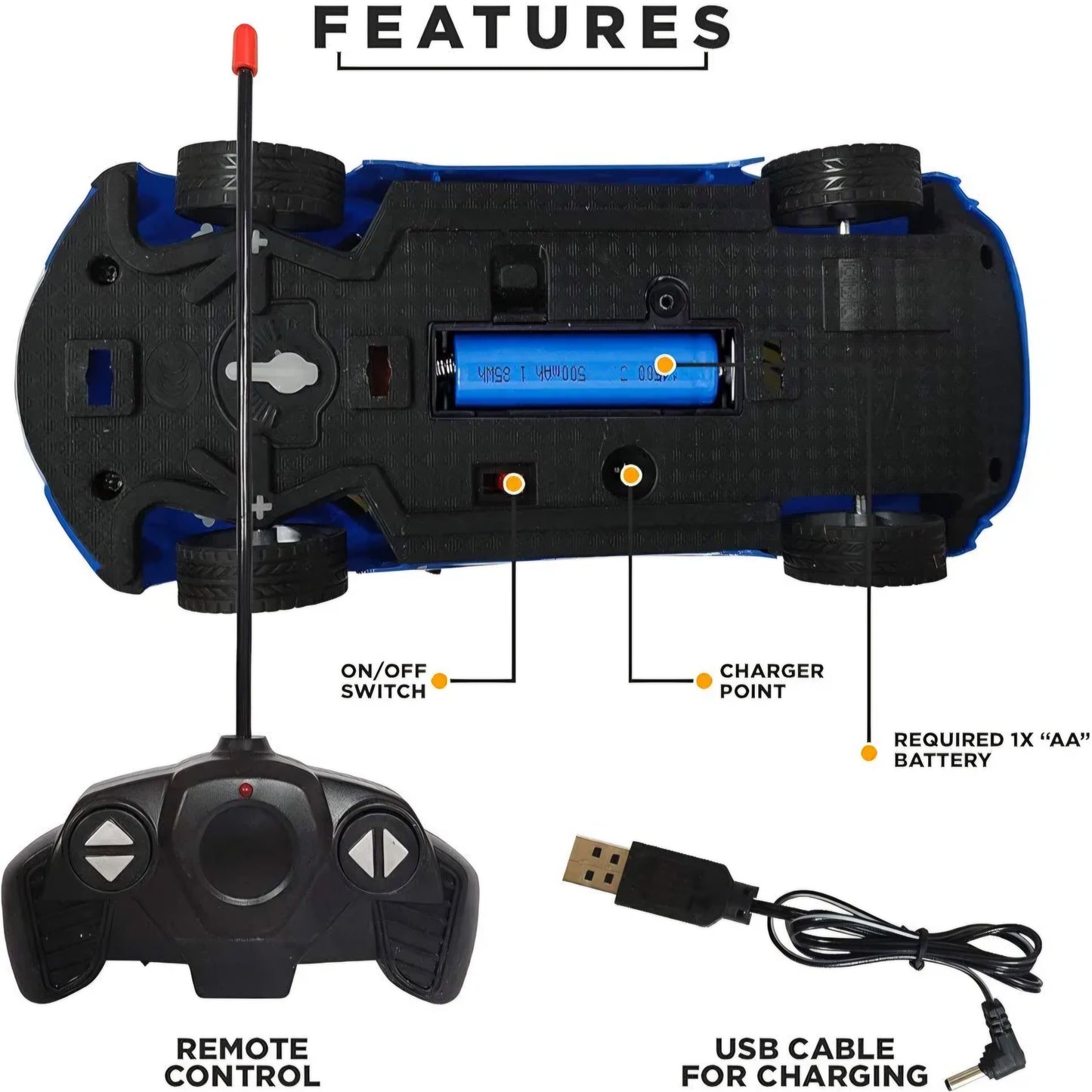 Remote Control Chargeable 3D Famous Car with Flashing Light, Radio Control Race car for Kids for 3-12 Year Old Boy Birthday Remote Control Car Rechargeable