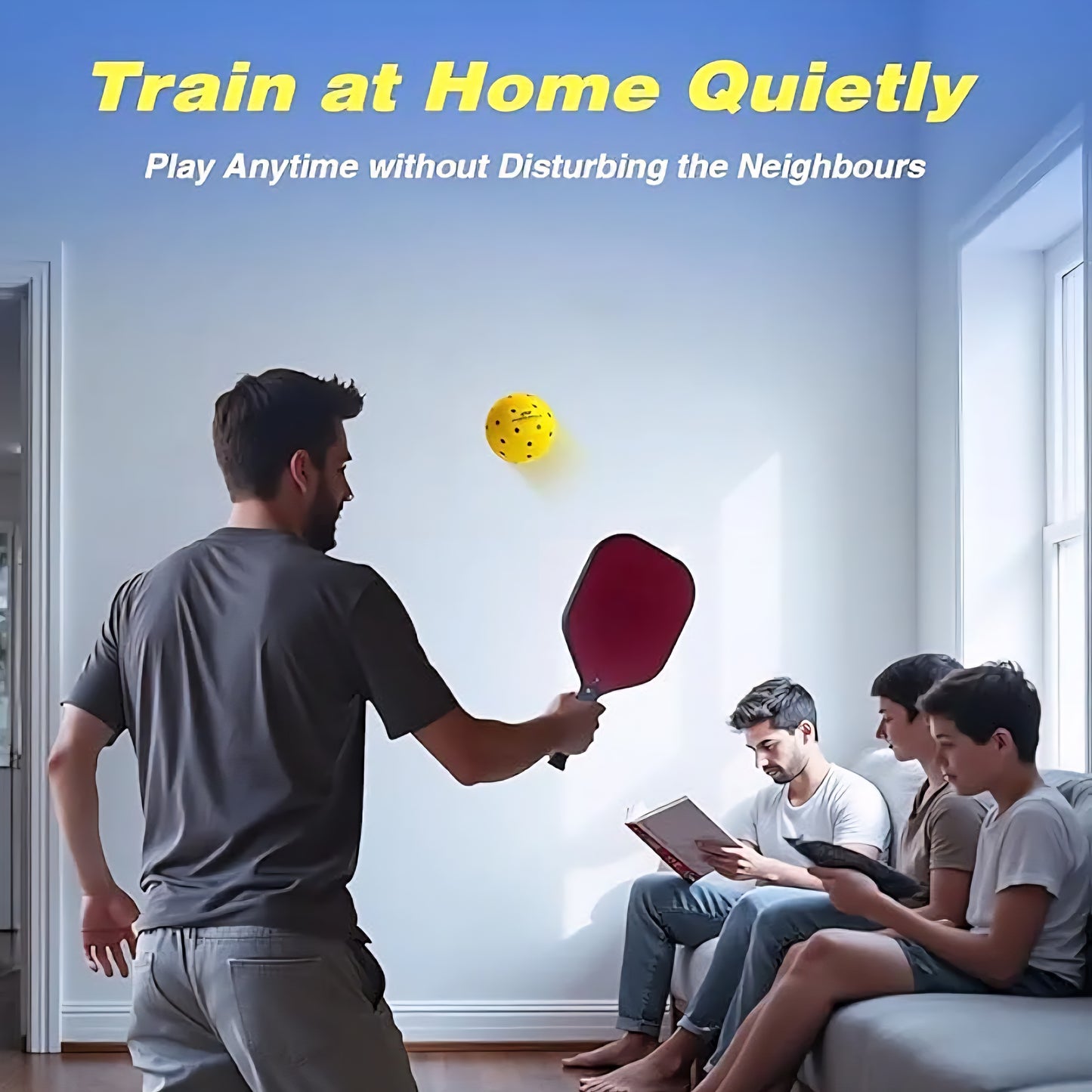 Pickleball Balls High Visiblity Balls for Indoor Outdoor Pratice | Tournament-Grade Bounce