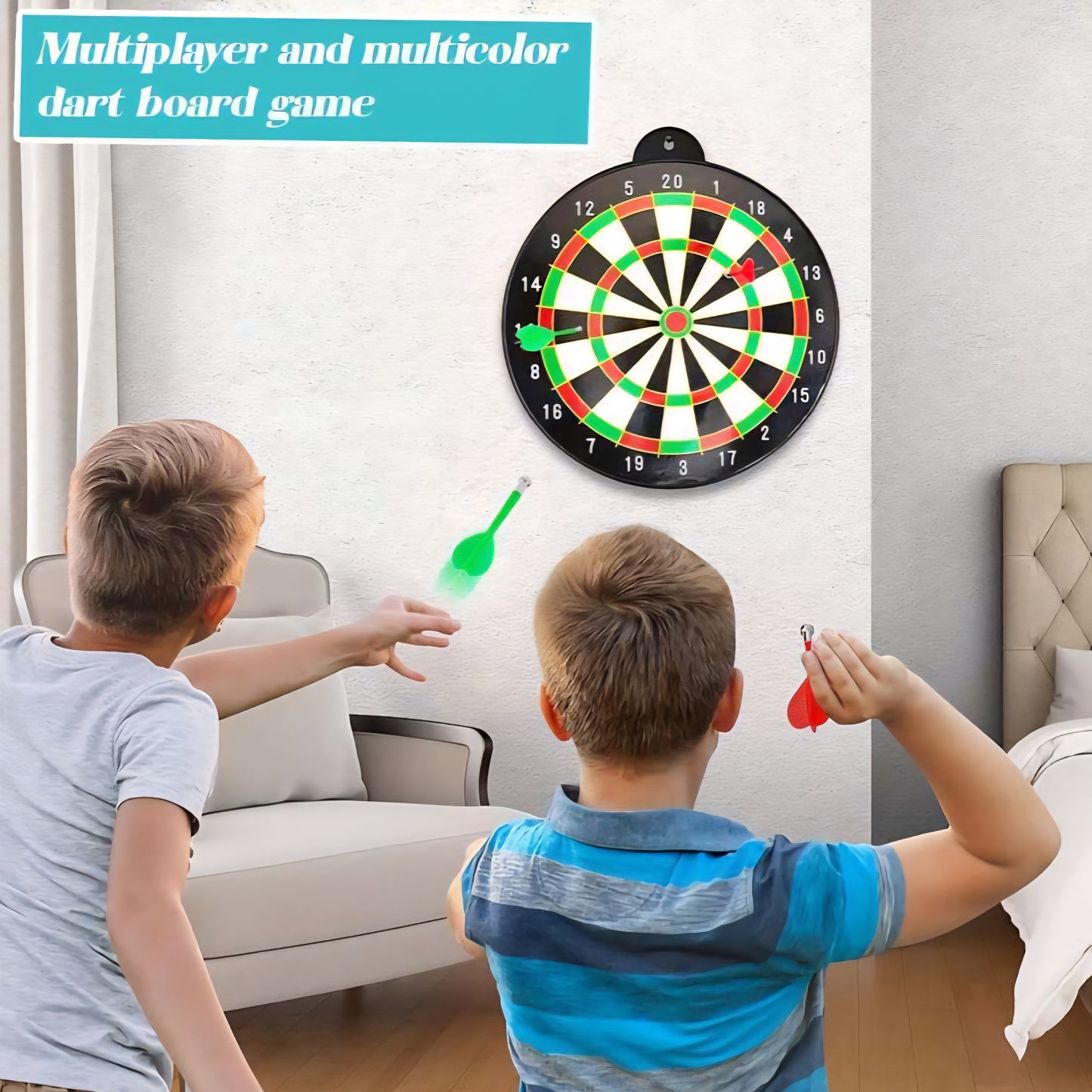 Magnetic Dart Board Game Magnetic Board With 6 Safe Darts Dart Board