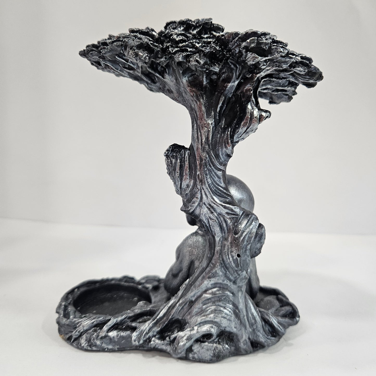 Meditating Baby Monk under the tree Showpiece Idol for Home/ Office Table Decor and Gift Decorative Showpiece