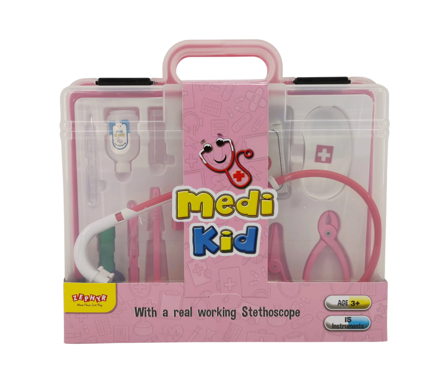 Medi Kid Doctor Set With A Real Working Stethoscope For Kids pretend play role set
