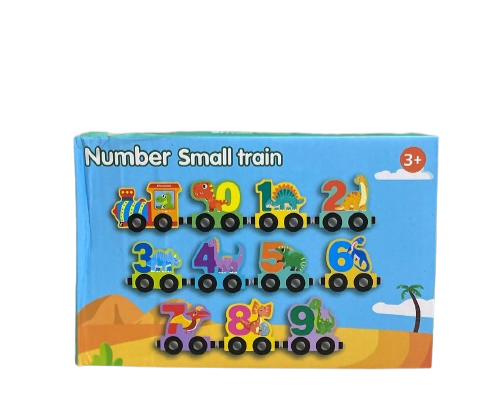 Numerical Small Wooden Train for Learning And Kids Brain Development For Ages Above 3 Years Old kids