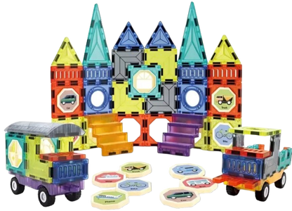 Magic Magnetic Blocks Construction & Block Building Set for kids Learning and play from 3 years above age group kids
